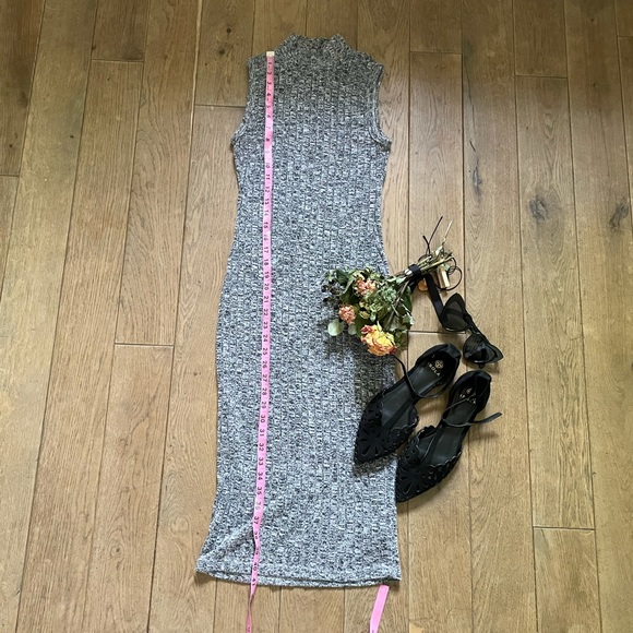 Grey mock neck tank dress - Picture 3 of 4